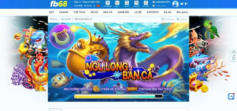 Ngũ long bắn cá là game có độ hòa vô cùng bắt mắt và cuốn hút